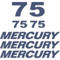 Mercury 75 HP Boat Motor Decal/Sticker!